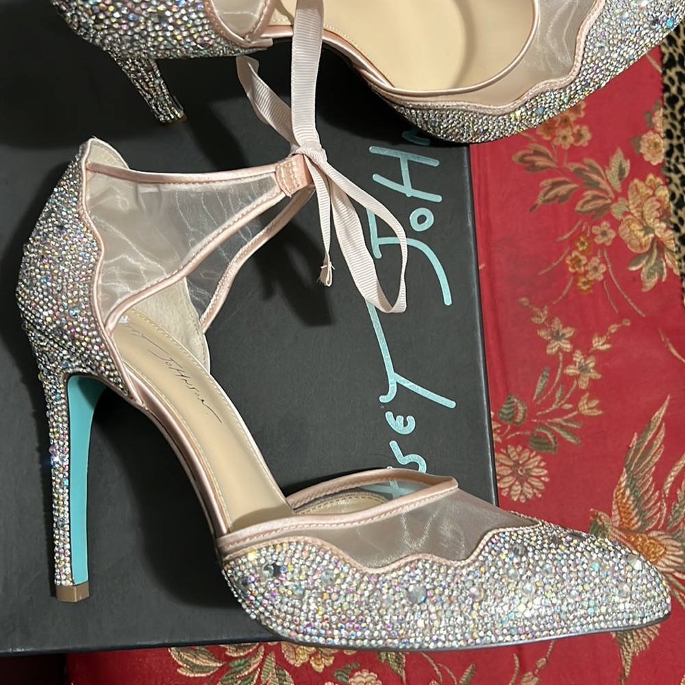 Wishes Come True In Betsy Johnson Brilliant Champagne Pumps! View 6